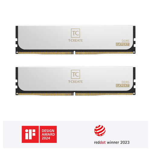 Dimm Team Group T-CREATE EXPERT 32GB (2x16GB) DDR5 6400Mhz CL32 Branco
