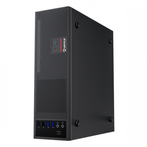 UNYKA PRO CAIXA MATX DESKTOP SLIM UK3006 2USB 3.0/2.0 1USB-C BLACK 150W