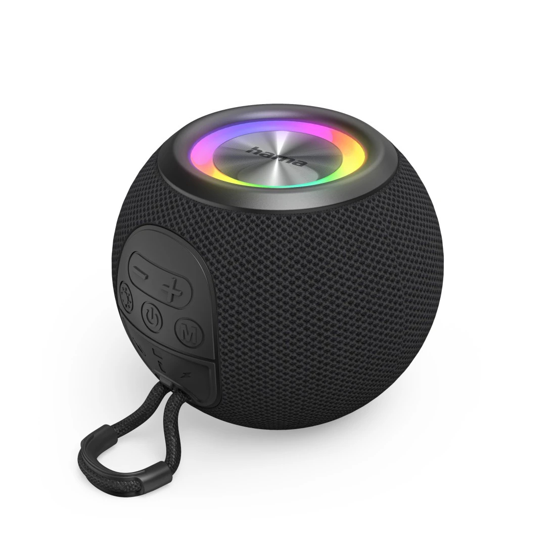 Coluna HAMA "Ball Shape Speaker"Bluetooth Loudspeaker,5 Light Modes,5W,black