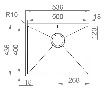CUBA APL. INFERIOR ESCOVADA RODI - BOX LINE 50 - G07M1AG10023A0
