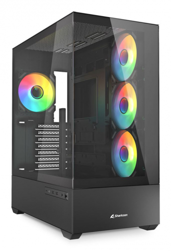 CAIXA GAMING SHARKOON AK6 TGV ATX PRETO