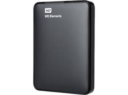 WESTERN DIGITAL ELEMENTS HDD WDBHHG0010BBK 1TB BLACK