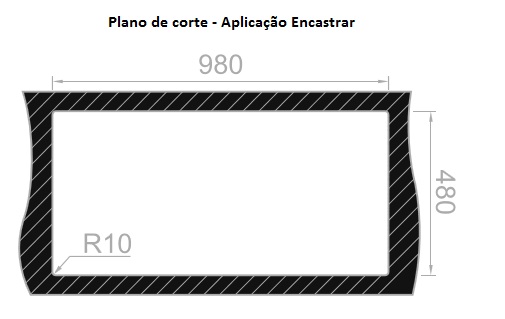 LAVA LOUÇA ENCASTRAR RODI - COMPOSITE 100BC NERO - XL051000439