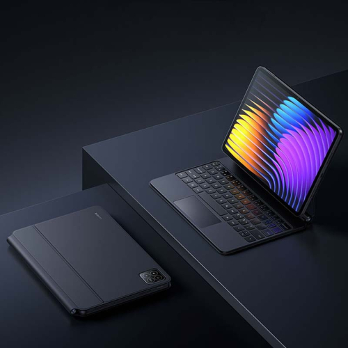 Teclado Xiaomi Pad 7 / 7 Pro Touchpad Keyboard com Capa Inteligente Preto