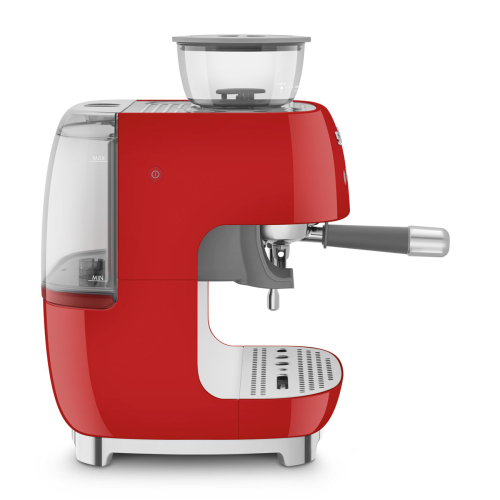SMEG ESPRESSO MACHINE 50'STYLE WITH INTEGRATED GRINDER RED
