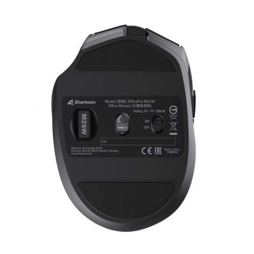 RATO GAMING SHARKOON SKILLER OFFICEPAL M25W PRETO