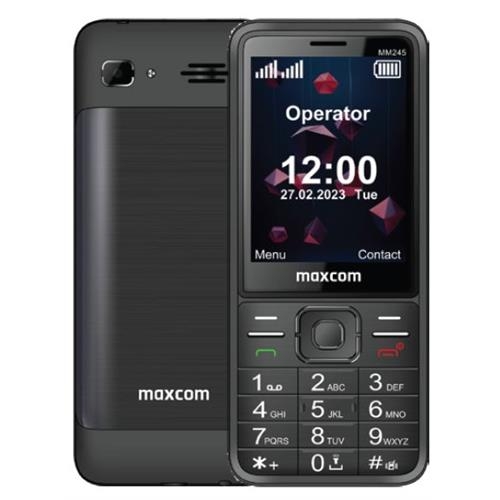 MAXCOM PHONE 4G DUAL SIM 2.8"BATERIA 1000mAh USB CAMERA BLACK MM245 4G