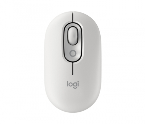Rato sem fios Logitech POP 1000 dpi - 4 botões - Multidispositivo - Off-White