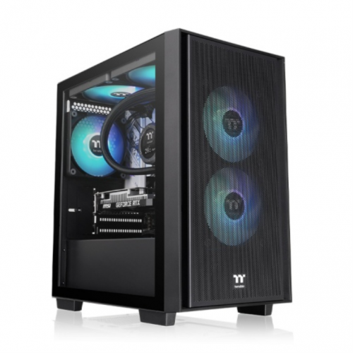 CAIXA THERMALTAKE VERSA H16 TG ARGB M-ATX 3XVENTX120 MM PRETO