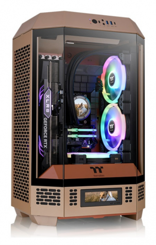 CAIXA THERMALTAKE THE TOWER T300 M-ATX 2XUSB 3.0 GRAVEL SAND