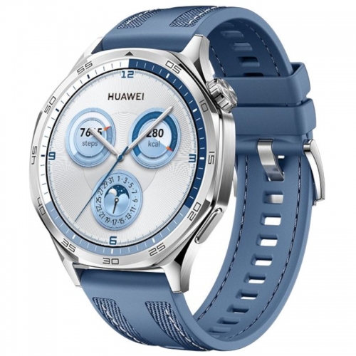 Smartwatch Huawei Watch GT5 46 mm GPS Bracelete de tecido azul
