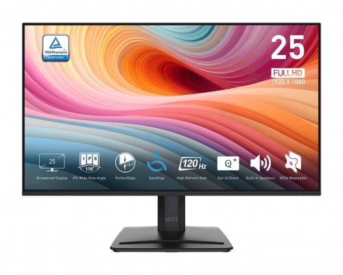 MONITOR MSI PRO MP251 E2 24.5"FHD IPS 1ms (MPRT) / 4ms (GTG) 120Hz HDR Ready