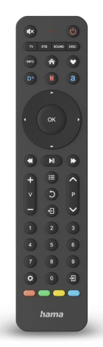 HAMA UNIVERSAL TV REMOTE CONTROL INFRA-RED FOR 4 DEVICES