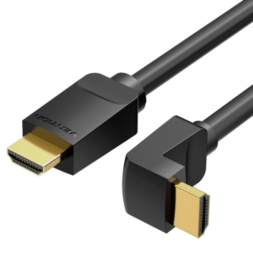 Vention AARBI 90° 3m Preto - Cabo HDMI 2.0