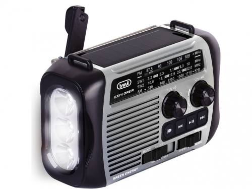 RADIO TREVI RA 7F30 BT EXPLORER RADIO CARGA SOLAR &DINAMO GRAY