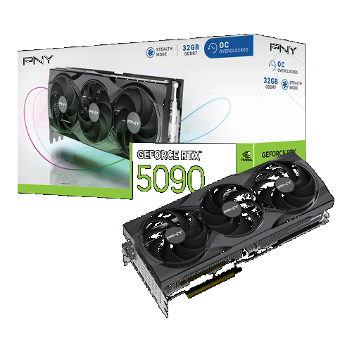 PLACA GRÁFICA PNY RTX5090 32GB OC STANDARD TRIPLE FAN VGA