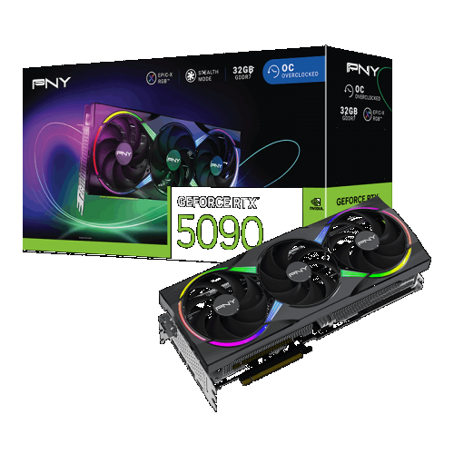 PLACA GRÁFICA PNY RTX5090 32GB ARGB-OC-EPIC-X-TRIPLE FAN VGA