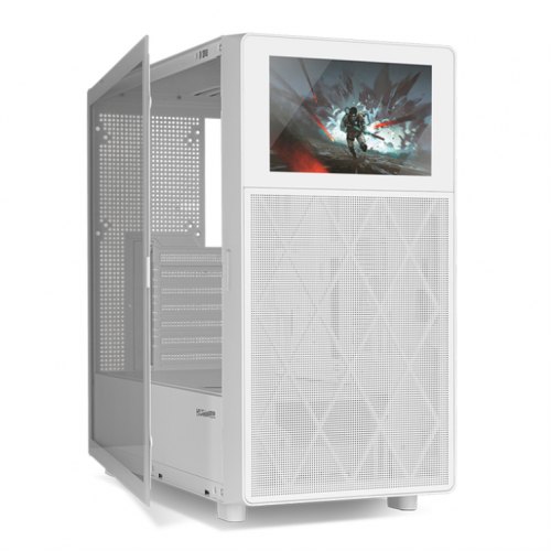 CAIXA GAMING NOX HUMMER BIOS ECRÃ LCD8 8'' BRANCO