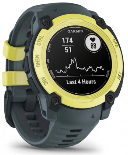 SMARTWATCH GARMIN INSTIN E 40MM AMARELO CORREIA SILICONE AZUL
