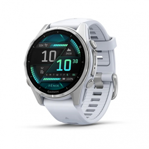 SMARTWATCH GARMIN FENIX 8 AMOLED 43MM AÇO BRANCO