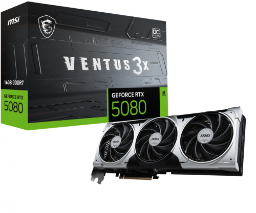 PLACA GRAFICA MSI RTX 5080 16G VENTUS 3X OC PLUS