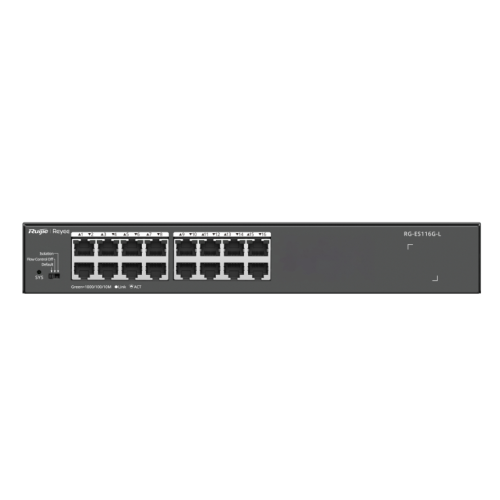 SWITCH RUIJIE RG-ES116G-L 16 PUERTOS GIGABIT METAL HOUSING