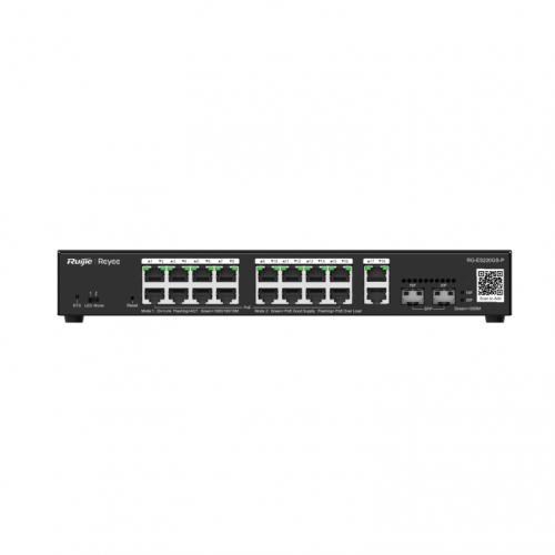SWITCH RUIJIE RG-ES220GS-P 20 PORTAS GIGABIT POE 16 POE2 2RJ45