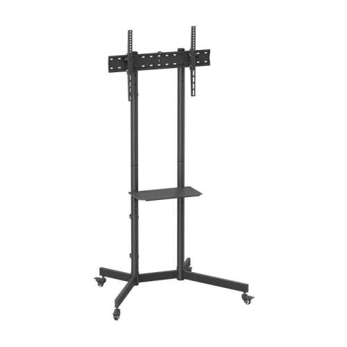 AISENS Suporte de Chão Com Rodas/BANDEJA DVD MONITOR/TV 45KG 37-70"Preto