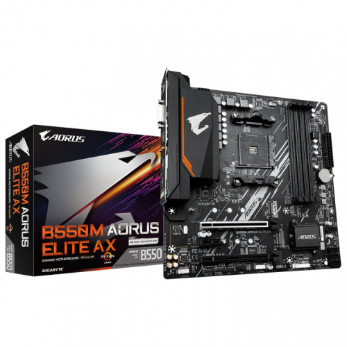 Motherboard GIGABYTE B550M AORUS ELITE AX AM4 MATX 4XDDR4