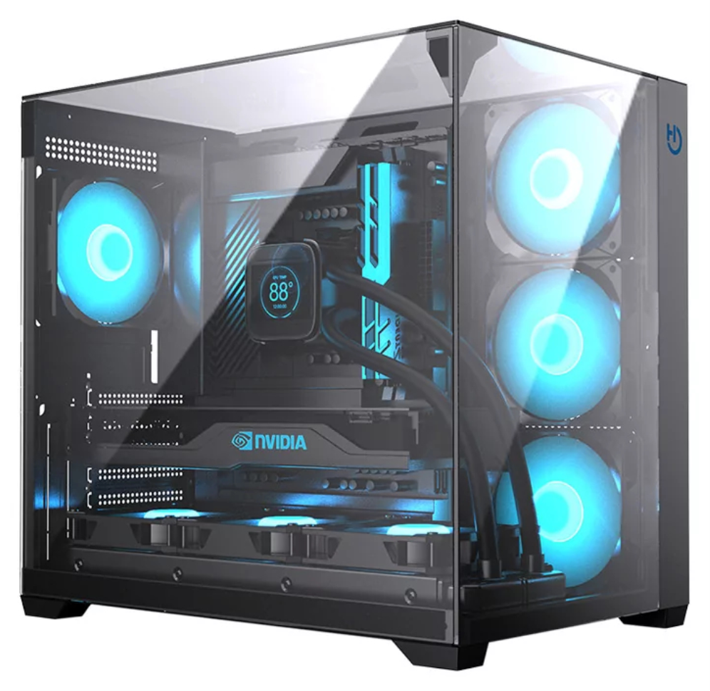 Hiditec Caixa Atx Gaming Sky Preto USB 3.1 TYPE-C
