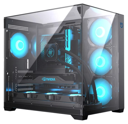 Hiditec Caixa Atx Gaming Sky Black USB 3.1 TYPE-C