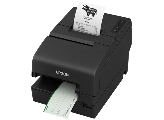 Impressora Epson TM-H6000VI Impressora de recibos Pos 500mm/s USB LAN NFC Preto