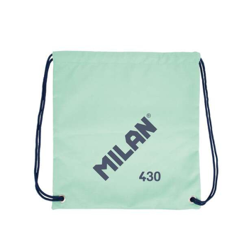 Milan Serie 1918 Bolsa/Mochila de Tiras Grande - Tejido 'ripstop' Ligero y Resistente - Medidas 34x42x0.7cm - Cor Verde