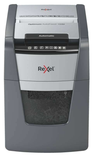 Destruidora de Papel Automática Rexel Optimum Autofeed 100M com Corte Micro P-5 - Alimentação Automática de 100 Folhas,Alimentação Manual de 6 Folhas