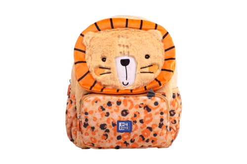 Oxford Kids Mochila Infantil 8.5L Tacto Suave Peluche Surtido Leo Leon - Diseño Adorable de Leon - Tacto Suave y Comodo - Capacidad de 8.5L - Ideal pa