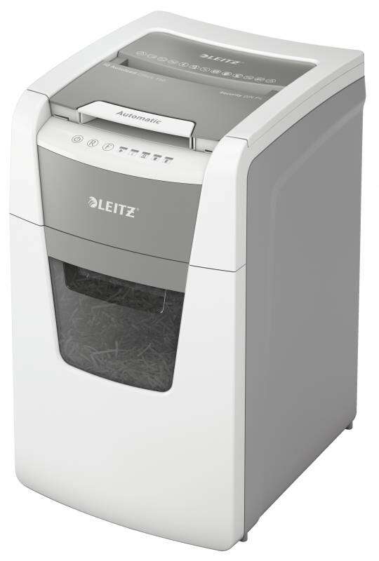 Destruidora de Papel Automática Leitz IQ 150 Autofeed P4 - Alimentação Automática de 150 Folhas,Alimentação Manual de 8 Folhas - Cesto de 44L - Branc