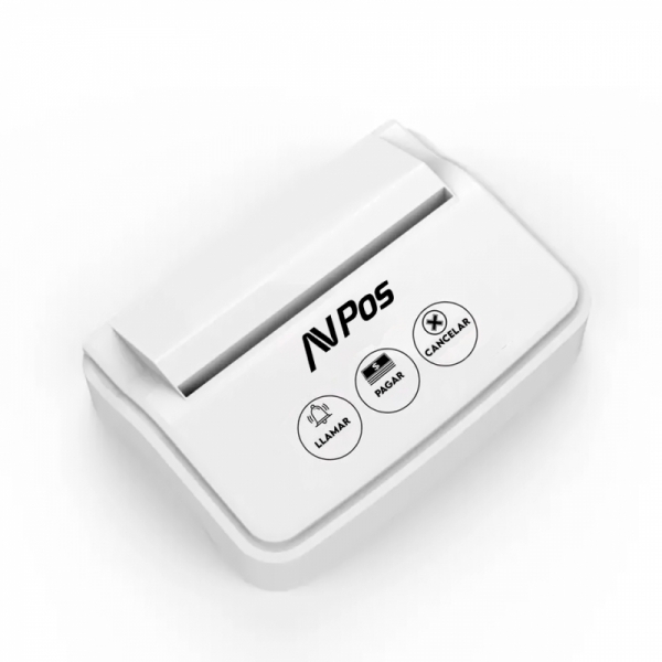 AVPos AVP-AC-3B Empregado de mesa Pager - 3 funções - Suporte publicitário - Branco