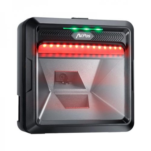 AVPos AVP-BP760-2D Leitor de Codigos de Mesa - Automatico- Leitura de Codigos 1D,2D e QR - USB - Preto