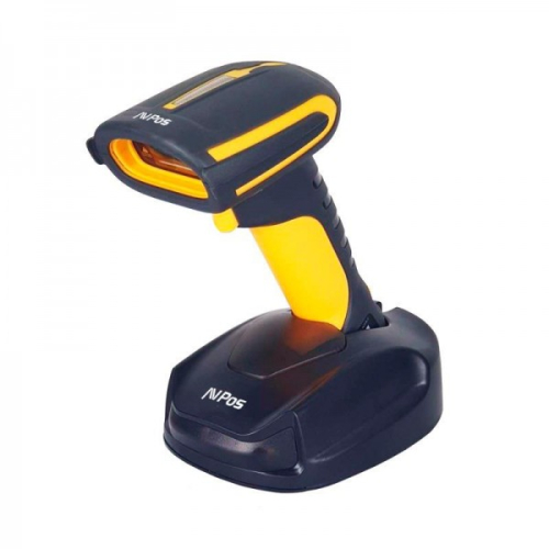 AVPos AVP-BT31-2D Leitor de Codigos BT31 Rugerizado - 1D,2D - WF 2.4G e Bt - 2000Mah - 20/50m Distancia - Preto/Amarelo
