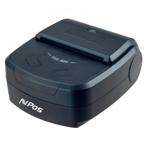 AVPos AVP-MP800R Impressora Termica Tickets Portatil - 80mm - Velocidade 70 mm/S - Capa Protectora - BT e USB - Preto