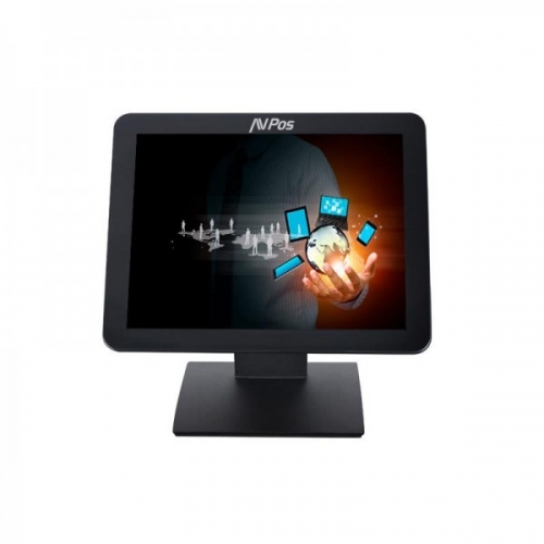 Monitor touchscreen AVPos AVPos-T17 de 17 polegadas - Ecrã plano capacitivo de 10 pontos - 1280x1024 - 400 cd/m² - VGA - Preto