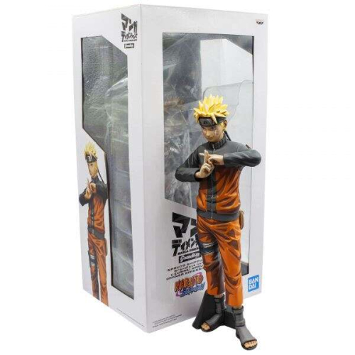 Banpresto Grandista Naruto Shippuden Naruto Uzumaki - Figura Colecionável - Altura aproximada de 27 cm - Fabricada em PVC e ABS