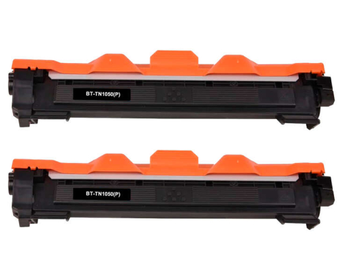 Brother TN1050 Preto Pack de 2 Cartuchos de Toner Genericos