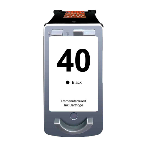 Canon PG40/PG50/PG37 Preto Cartucho de Tinta Remanufacturado - Muestra Nivel de Tinta - Substitui 0615B001/0615B042/0616B001/2145B001