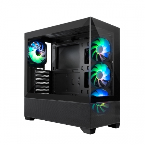 Caixa ATX Coolbox GA250 Vision Preto