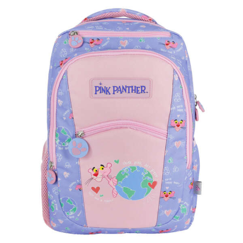Dohe Mochila Grande Pink Panther - Fabricado em Poliester Resistente - Compartimento Principal con Bolso Acolchado - Bolsos Delanteros y Lateral