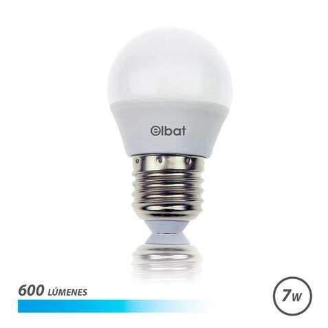 Lâmpada LED Elbat G45 7W 600LM E27 Luz Fria - Economia de Energia - Longa Duração - Baixo Consumo - Cor Branco
