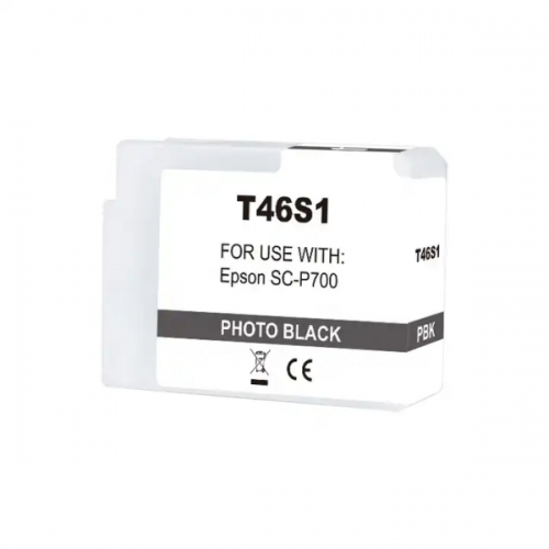Epson T46S1 Preto Photo Cartucho de Tinta Pigmentada Generico - Substitui C13T46S100