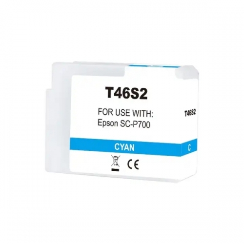 Epson T46S2 Cyan Cartucho de Tinta Pigmentada Generico - Substitui C13T46S200