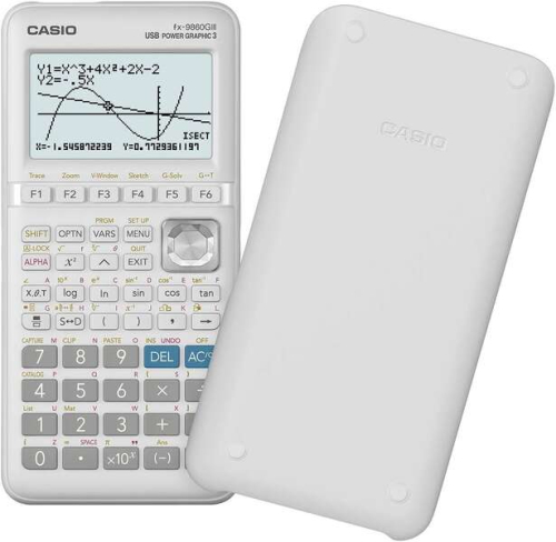 Casio FX-9860GIII Calculadora Cientifica Grafica - Tela de 8 Linhas - Graficas Simultaneas de Distintas Funções - Calculo Financiero Avanzado -